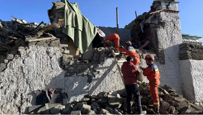 126 Orang Tewas Akibat Gempa 6,8 Skala Richter di Tibet